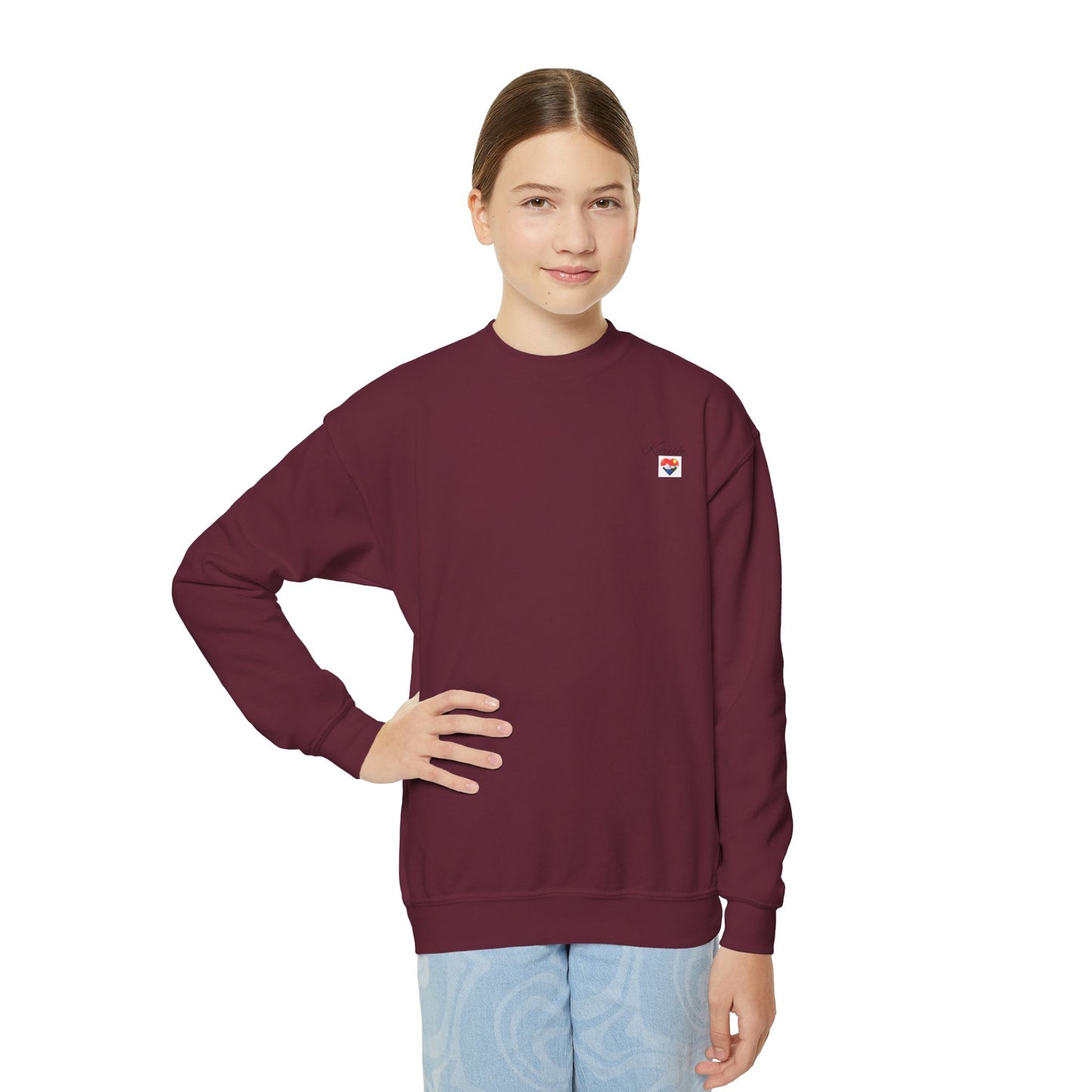 Kureshi Custom - Personalized Youth Crewneck Sweatshirt - Perfect Gift for Kids