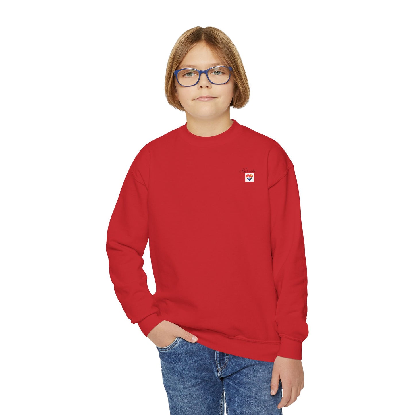 Kureshi Custom - Personalized Youth Crewneck Sweatshirt - Perfect Gift for Kids