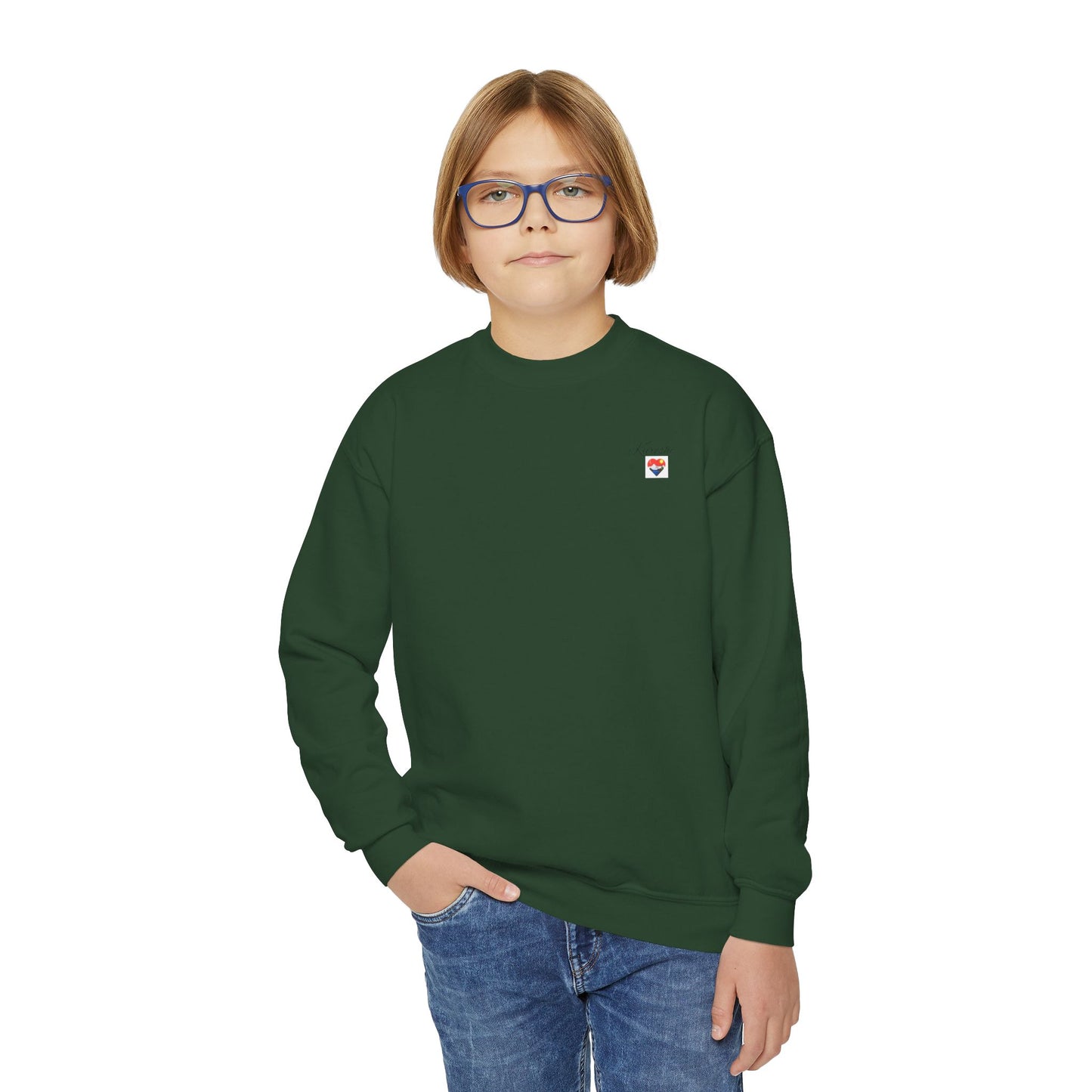 Kureshi Custom - Personalized Youth Crewneck Sweatshirt - Perfect Gift for Kids