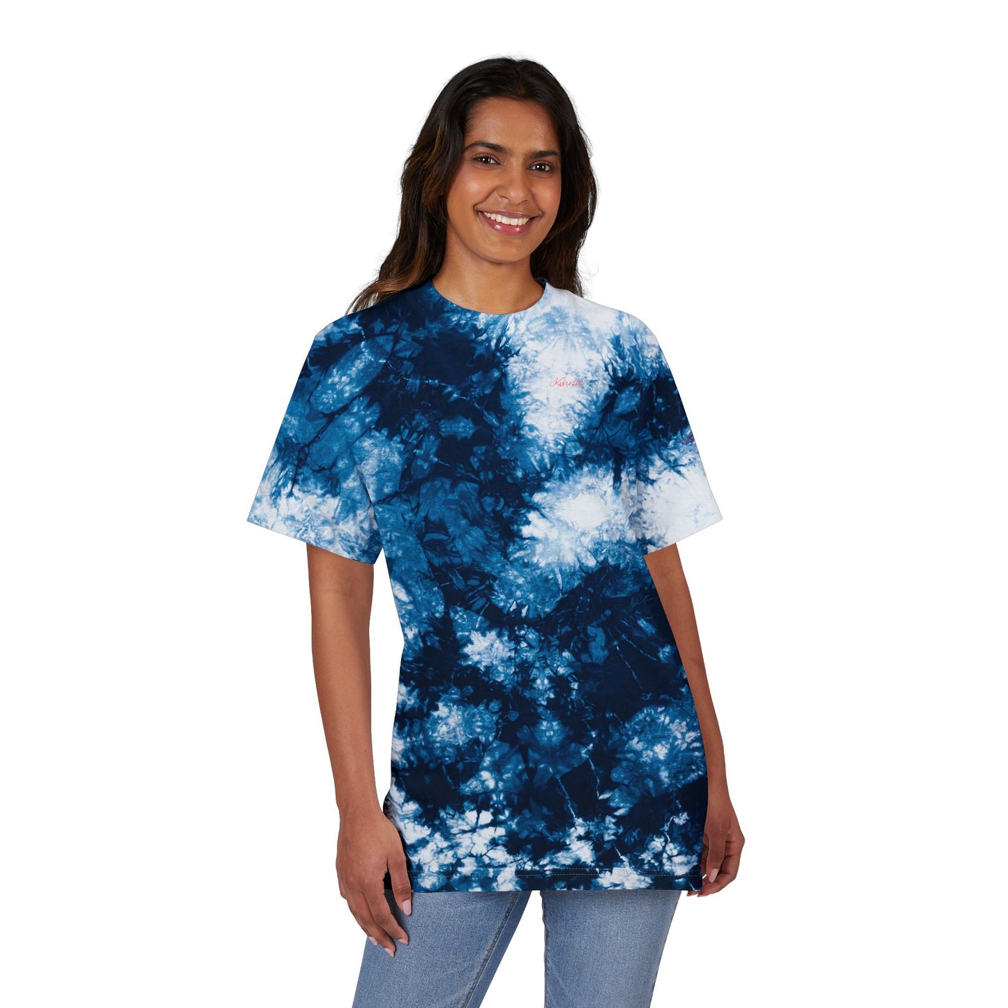 Kureshi Custom - Colorful Oversized Tie-Dye T-Shirt | Boho Style Tee, Festival Wear, Summer Vibes, Embroidered Shirt, Unisex Casual Top