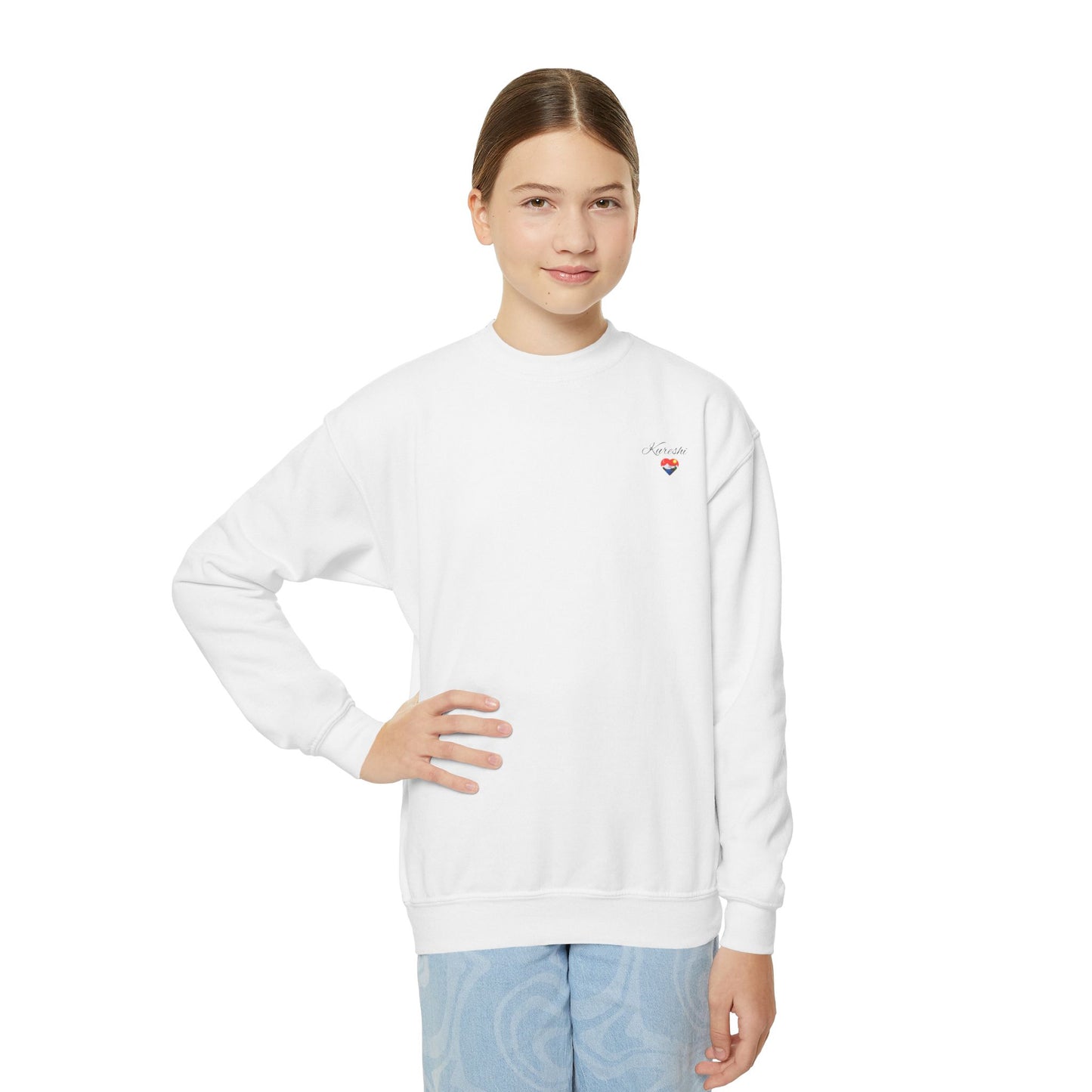 Kureshi Custom - Personalized Youth Crewneck Sweatshirt - Perfect Gift for Kids