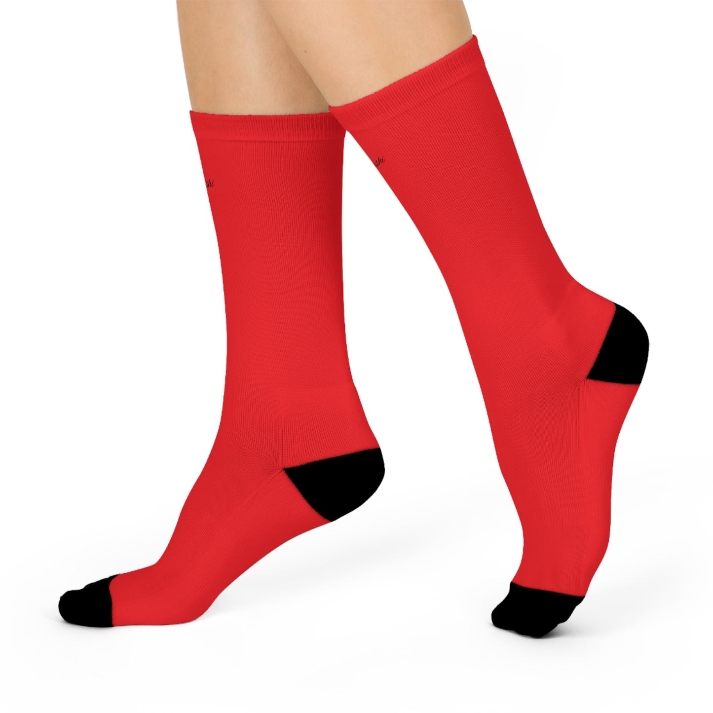 Custom Kureshi - Personalized Cushioned Crew Socks - Perfect Gift for Cozy Style