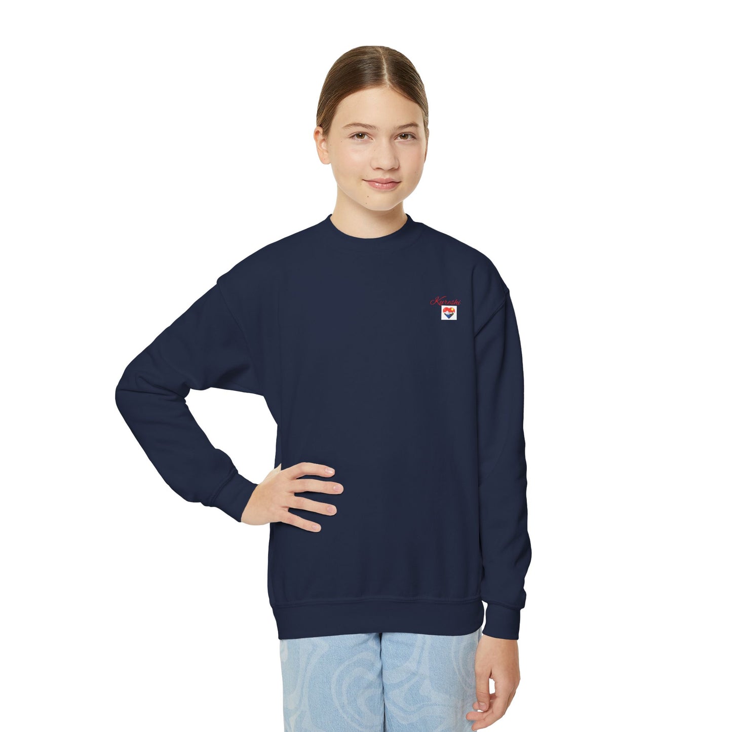Kureshi Custom - Personalized Youth Crewneck Sweatshirt - Perfect Gift for Kids
