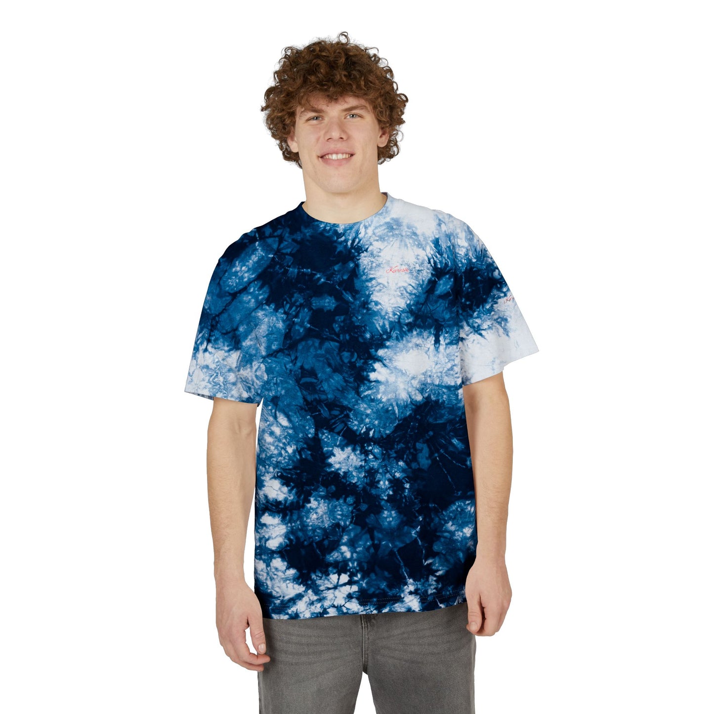 Kureshi Custom - Colorful Oversized Tie-Dye T-Shirt | Boho Style Tee, Festival Wear, Summer Vibes, Embroidered Shirt, Unisex Casual Top