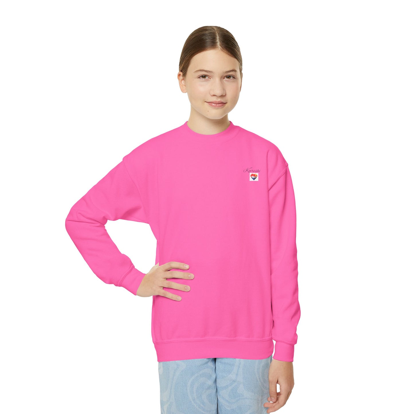Kureshi Custom - Personalized Youth Crewneck Sweatshirt - Perfect Gift for Kids