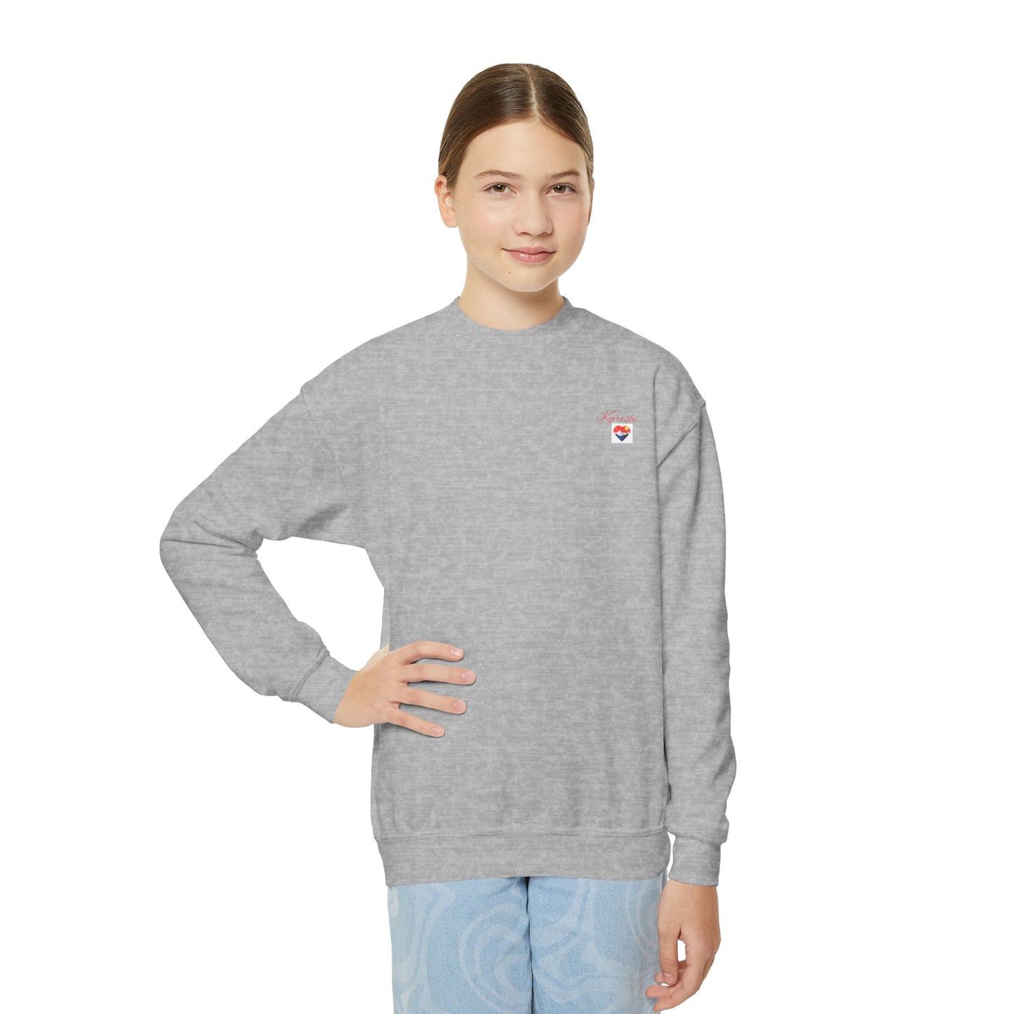 Kureshi Custom - Personalized Youth Crewneck Sweatshirt - Perfect Gift for Kids