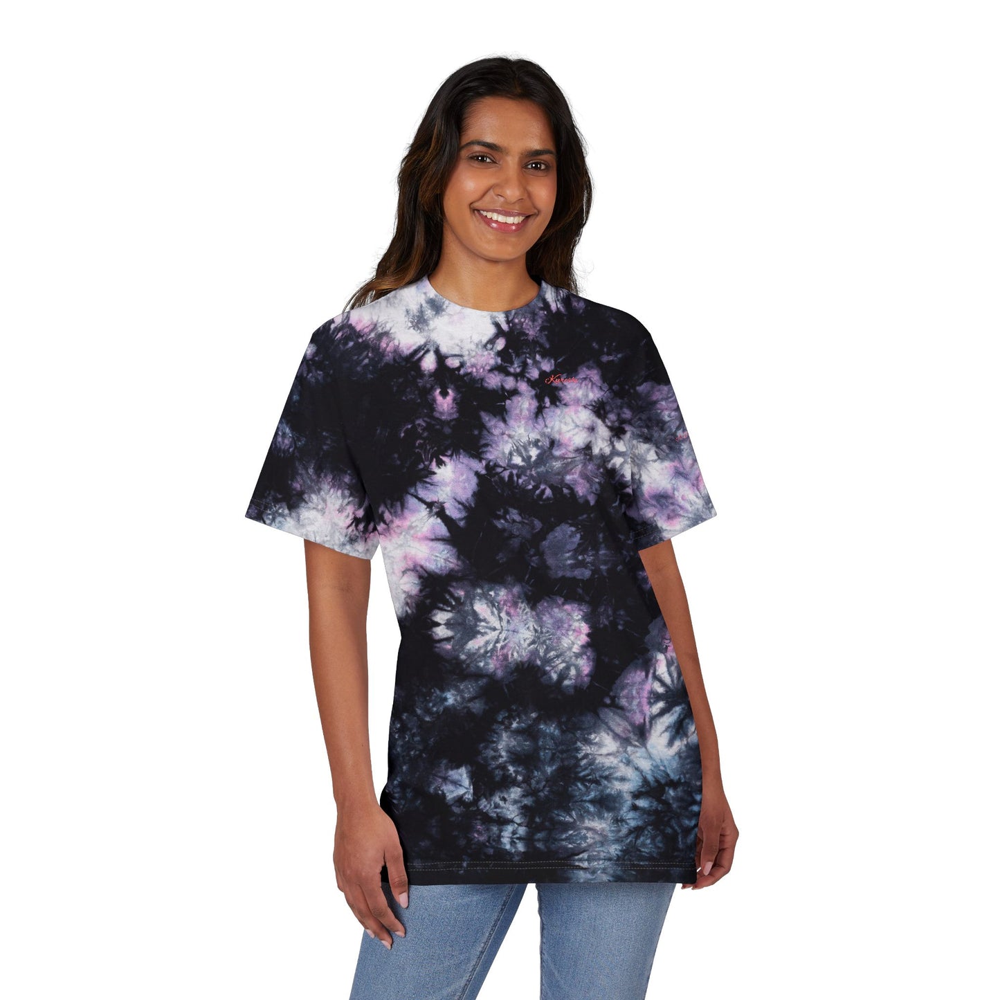 Kureshi Custom - Colorful Oversized Tie-Dye T-Shirt | Boho Style Tee, Festival Wear, Summer Vibes, Embroidered Shirt, Unisex Casual Top