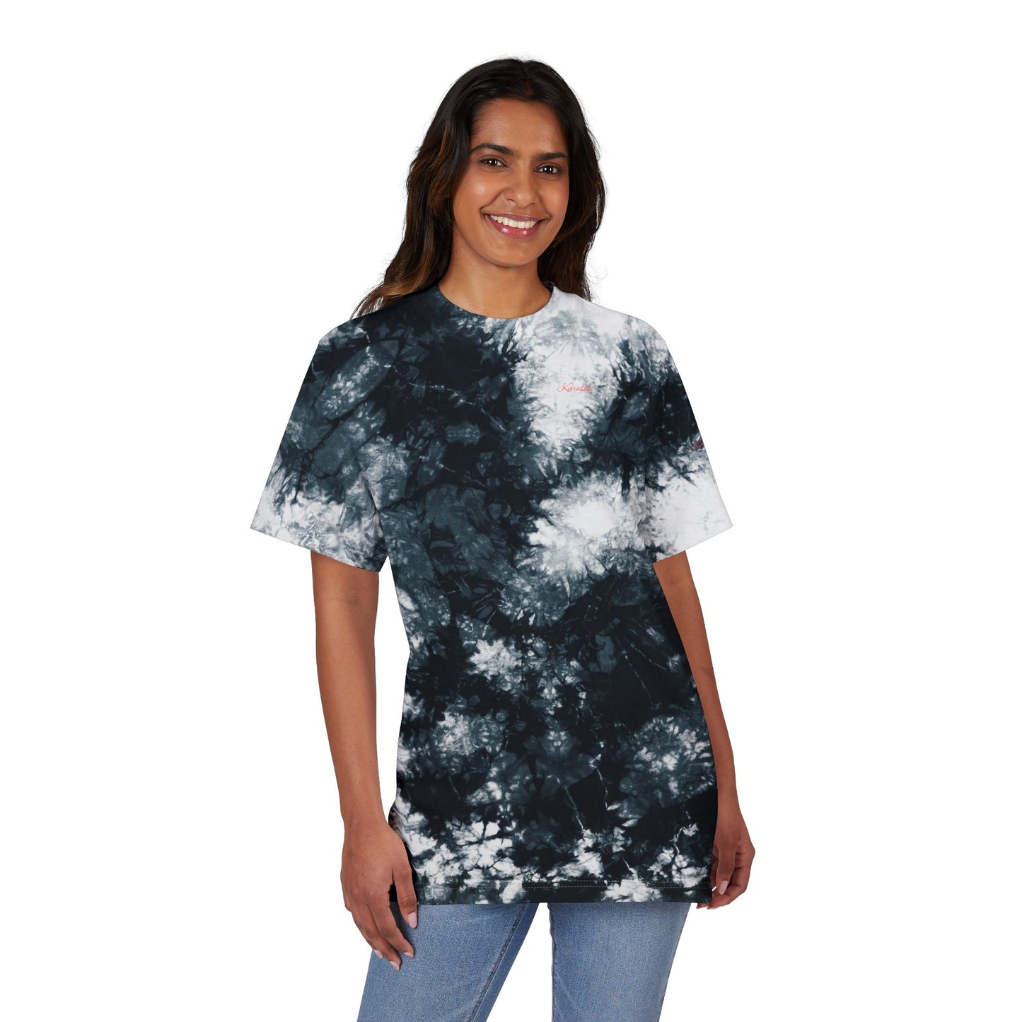 Kureshi Custom - Colorful Oversized Tie-Dye T-Shirt | Boho Style Tee, Festival Wear, Summer Vibes, Embroidered Shirt, Unisex Casual Top