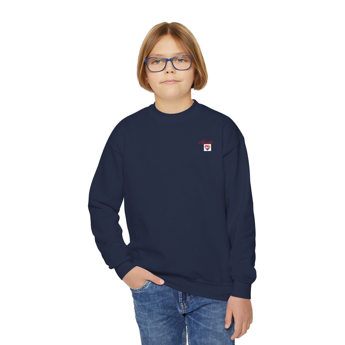 Kureshi Custom - Personalized Youth Crewneck Sweatshirt - Perfect Gift for Kids