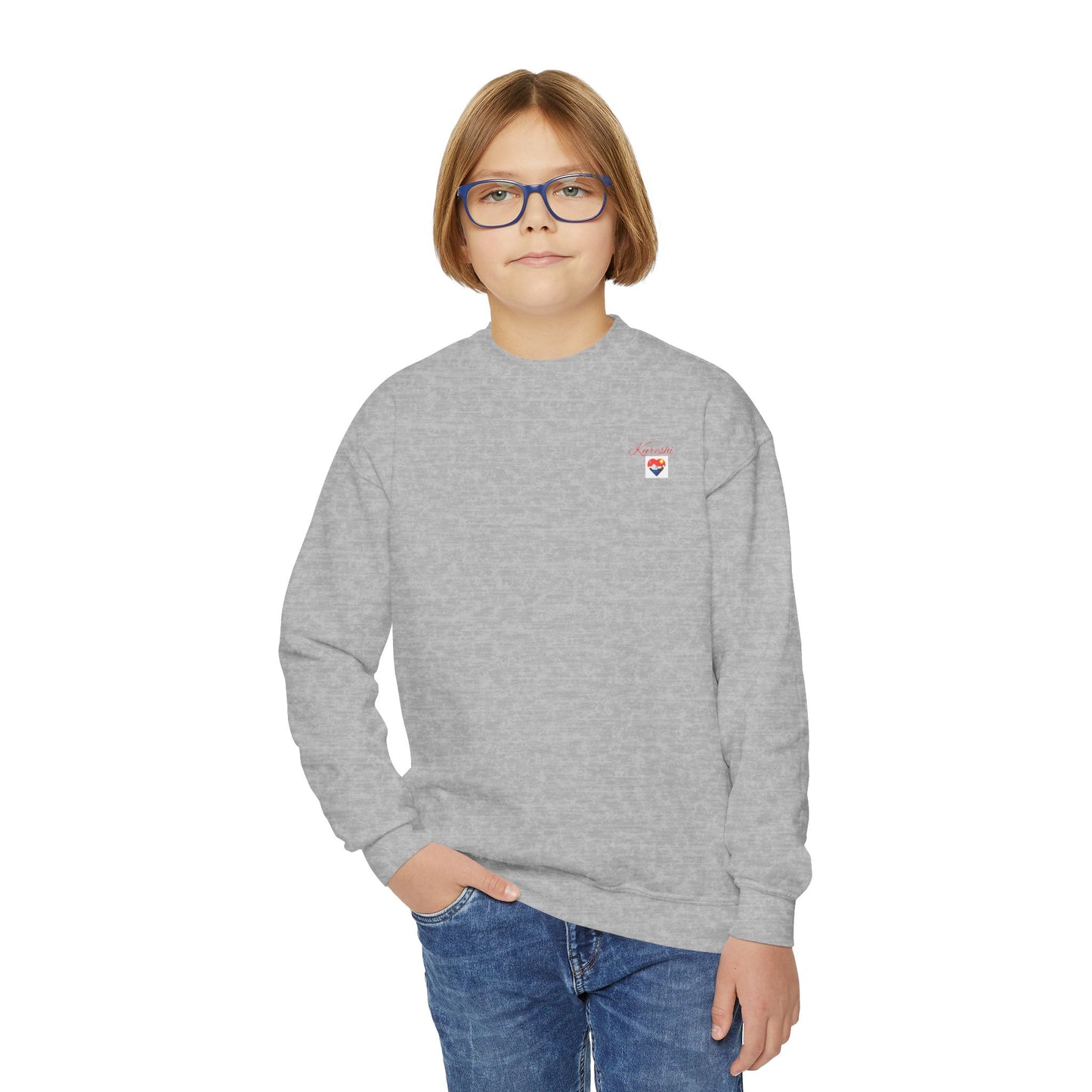 Kureshi Custom - Personalized Youth Crewneck Sweatshirt - Perfect Gift for Kids