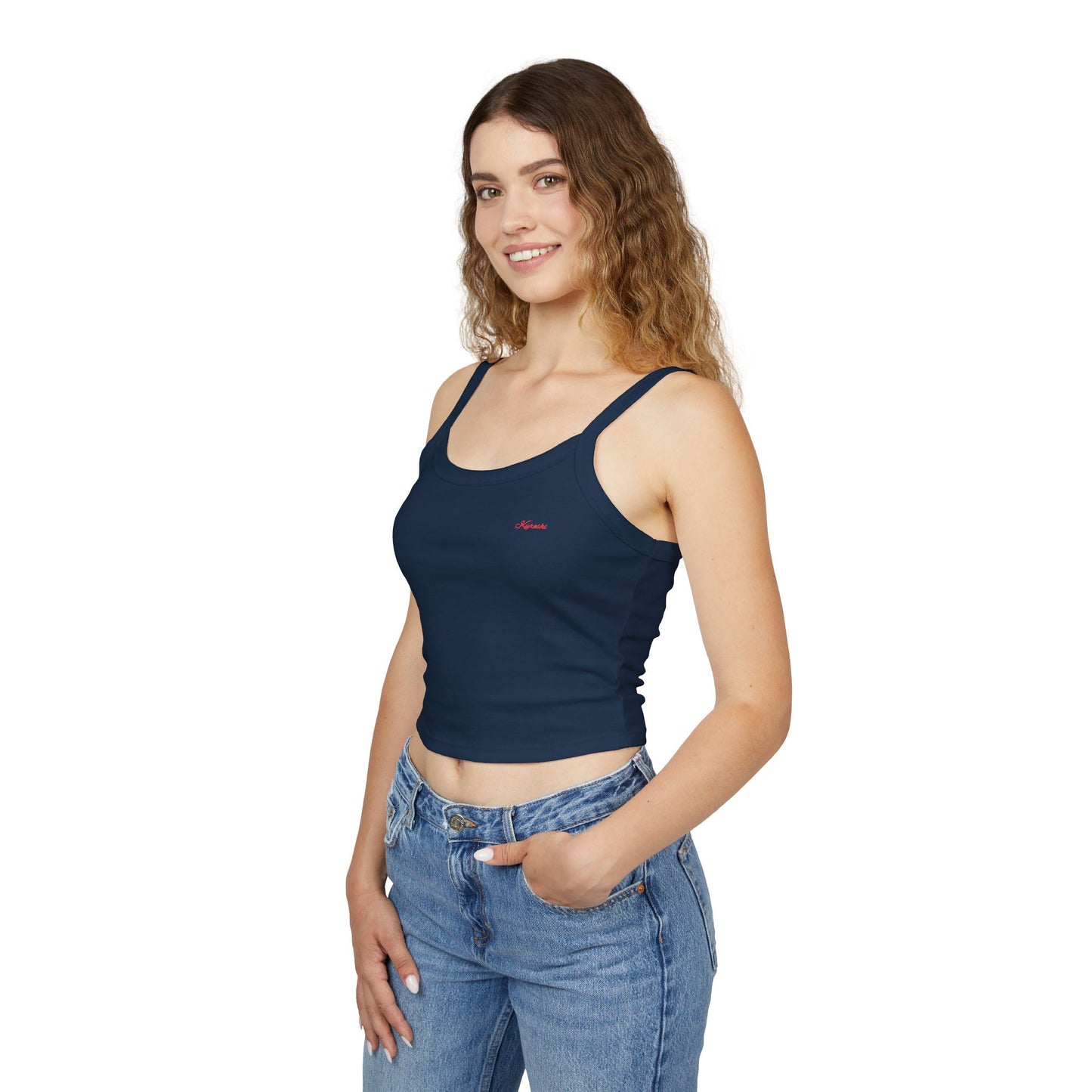 Kureshi Custom - Elegant Women's Spaghetti Strap Tank Top - Casual Chic