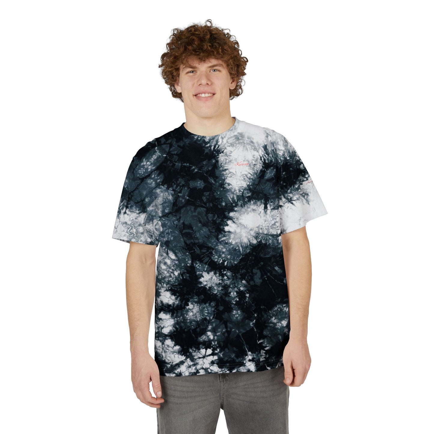 Kureshi Custom - Colorful Oversized Tie-Dye T-Shirt | Boho Style Tee, Festival Wear, Summer Vibes, Embroidered Shirt, Unisex Casual Top