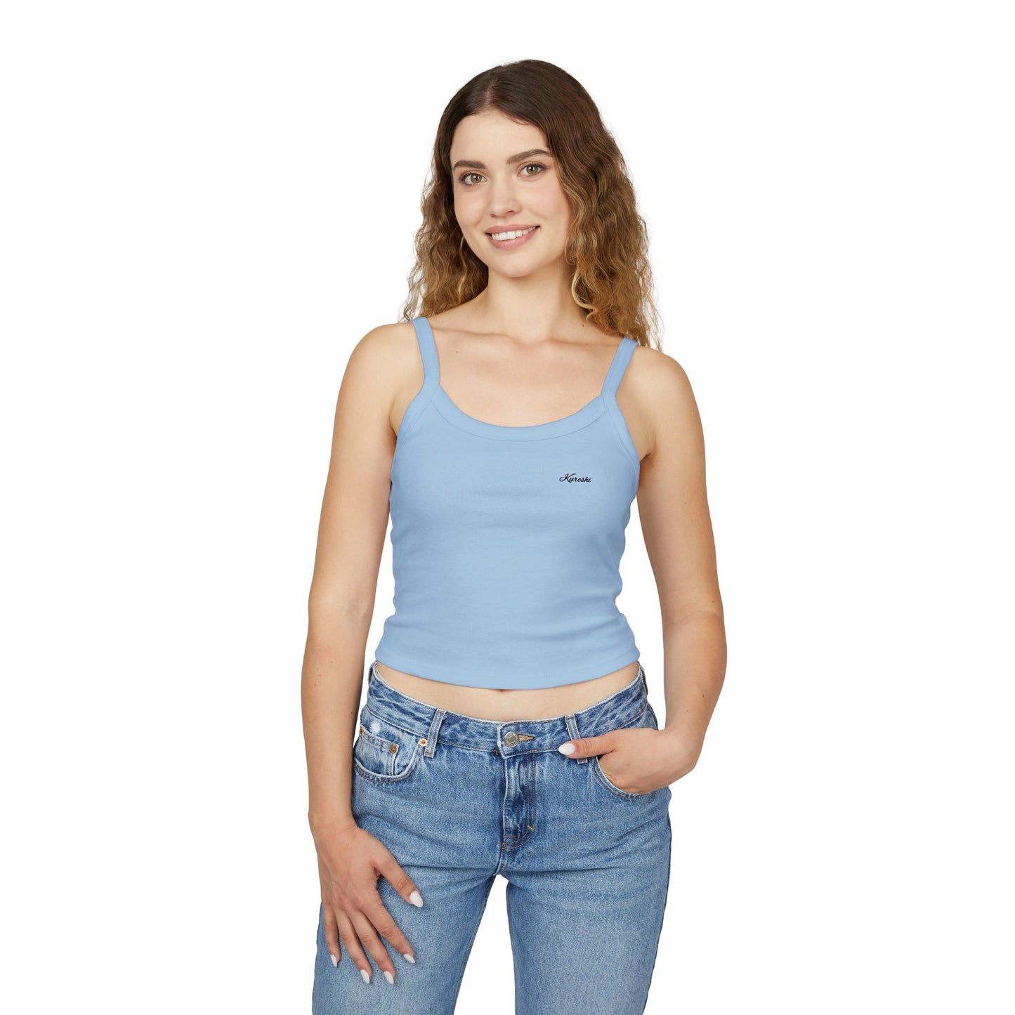 Kureshi Custom - Elegant Women's Spaghetti Strap Tank Top - Casual Chic