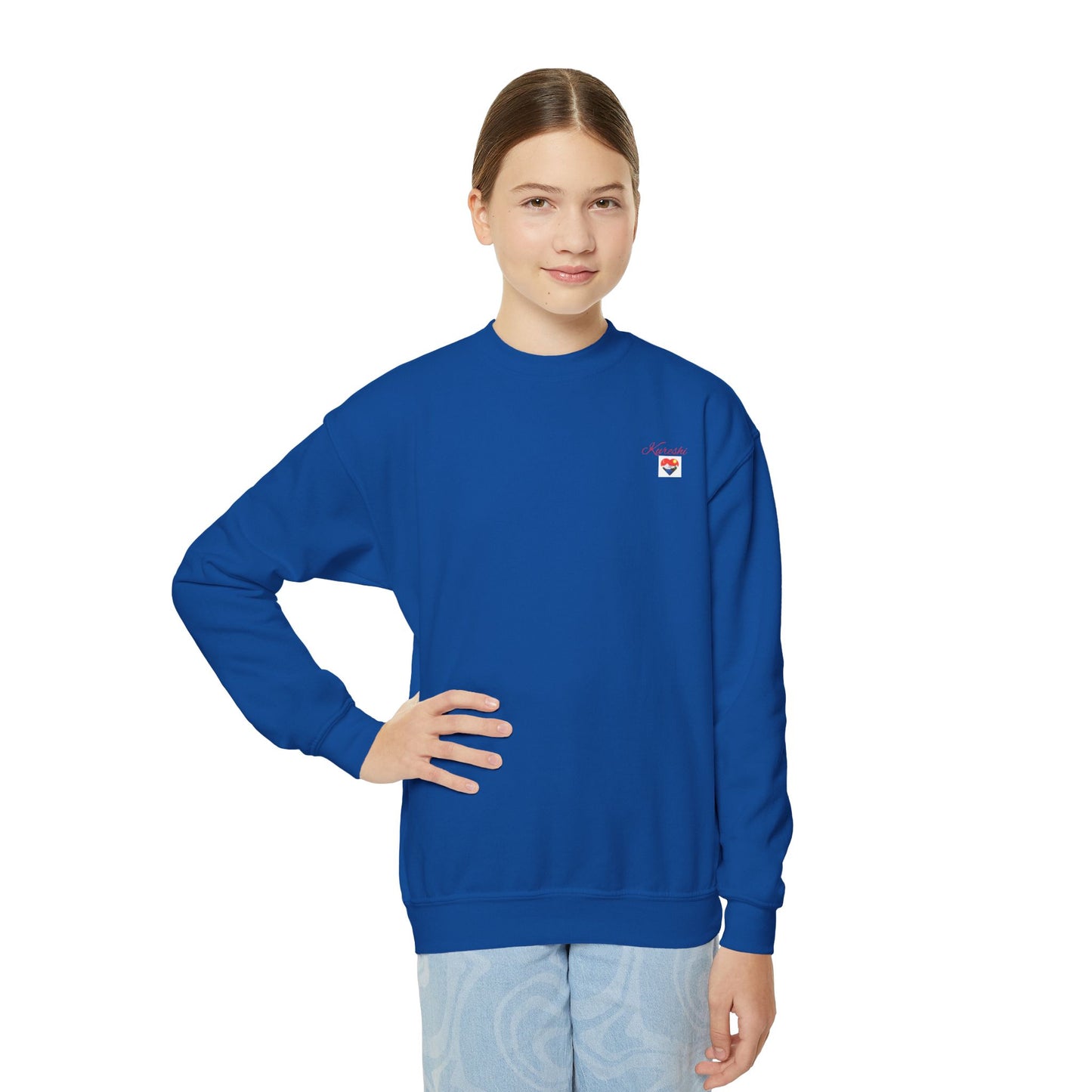 Kureshi Custom - Personalized Youth Crewneck Sweatshirt - Perfect Gift for Kids
