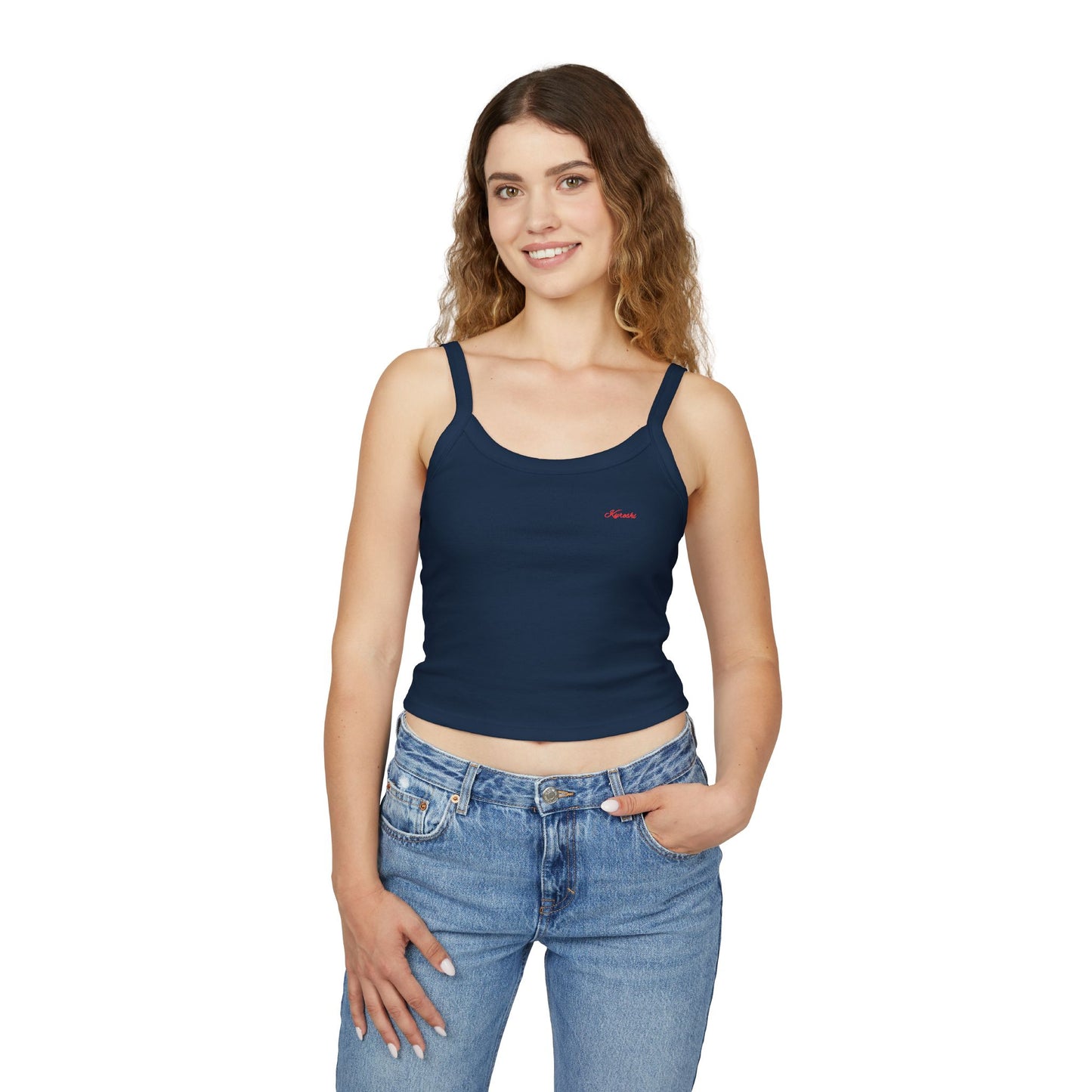 Kureshi Custom - Elegant Women's Spaghetti Strap Tank Top - Casual Chic
