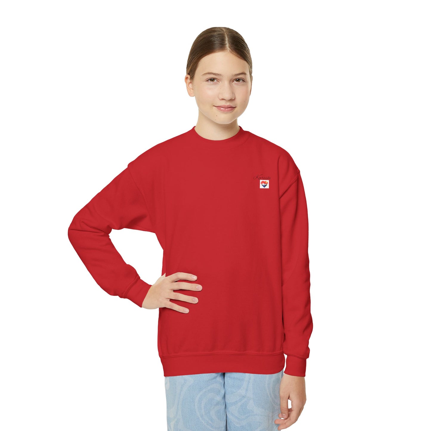 Kureshi Custom - Personalized Youth Crewneck Sweatshirt - Perfect Gift for Kids