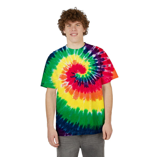Kureshi Custom - Colorful Oversized Tie-Dye T-Shirt | Boho Style Tee, Festival Wear, Summer Vibes, Embroidered Shirt, Unisex Casual Top